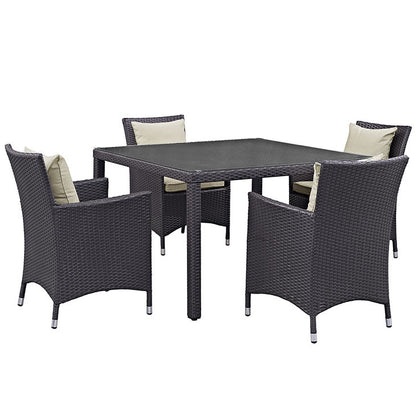 Berkeley 5 Piece Outdoor Patio Dining Set - living-essentials