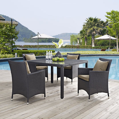 Berkeley 5 Piece Outdoor Patio Dining Set - living-essentials