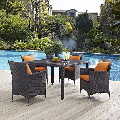 Berkeley 5 Piece Outdoor Patio Dining Set - living-essentials