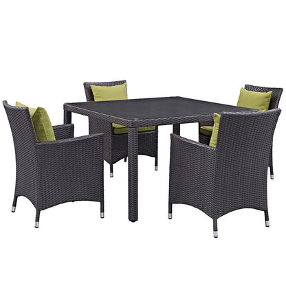 Berkeley 5 Piece Outdoor Patio Dining Set - living-essentials