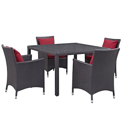 Berkeley 5 Piece Outdoor Patio Dining Set - living-essentials