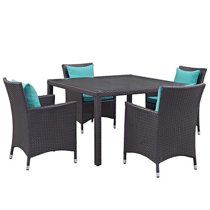Berkeley 5 Piece Outdoor Patio Dining Set - living-essentials