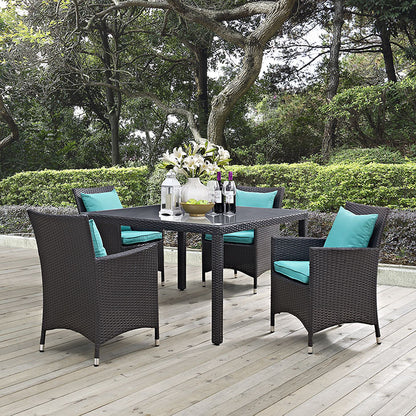 Berkeley 5 Piece Outdoor Patio Dining Set - living-essentials