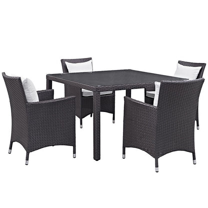 Berkeley 5 Piece Outdoor Patio Dining Set - living-essentials