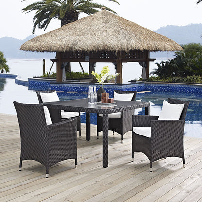 Berkeley 5 Piece Outdoor Patio Dining Set - living-essentials