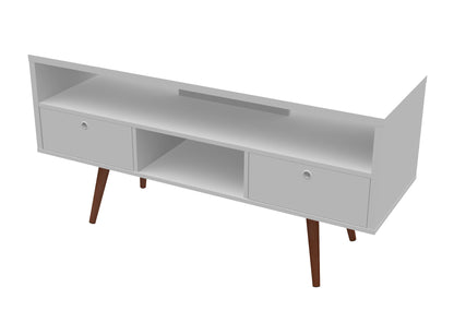Joan White Satin TV Stand - living-essentials
