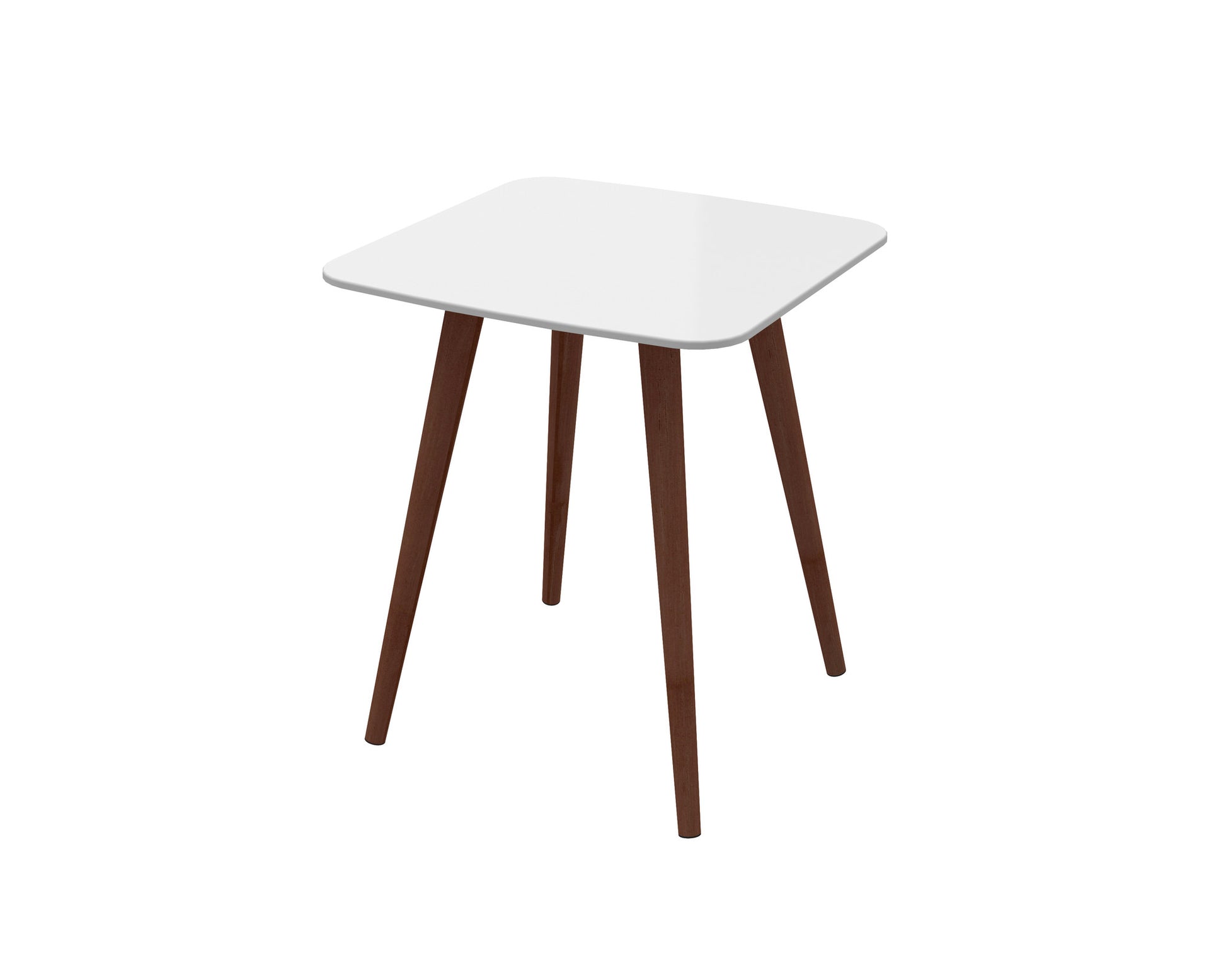 Lina White Lacquer Side Table - living-essentials