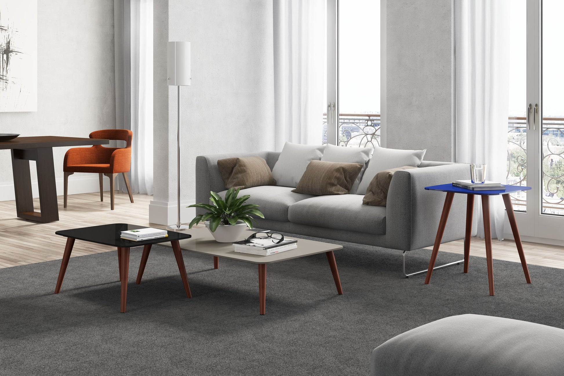 Lina White Lacquer Coffee Table - living-essentials