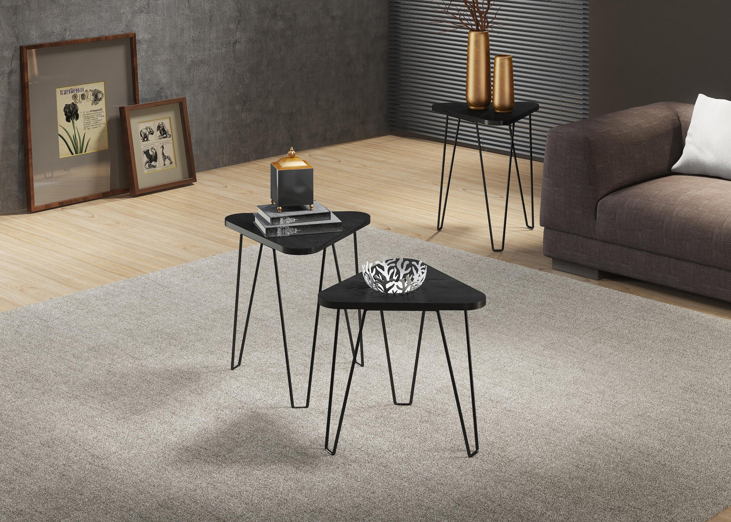 Francis Mocha Walnut Side Table - living-essentials