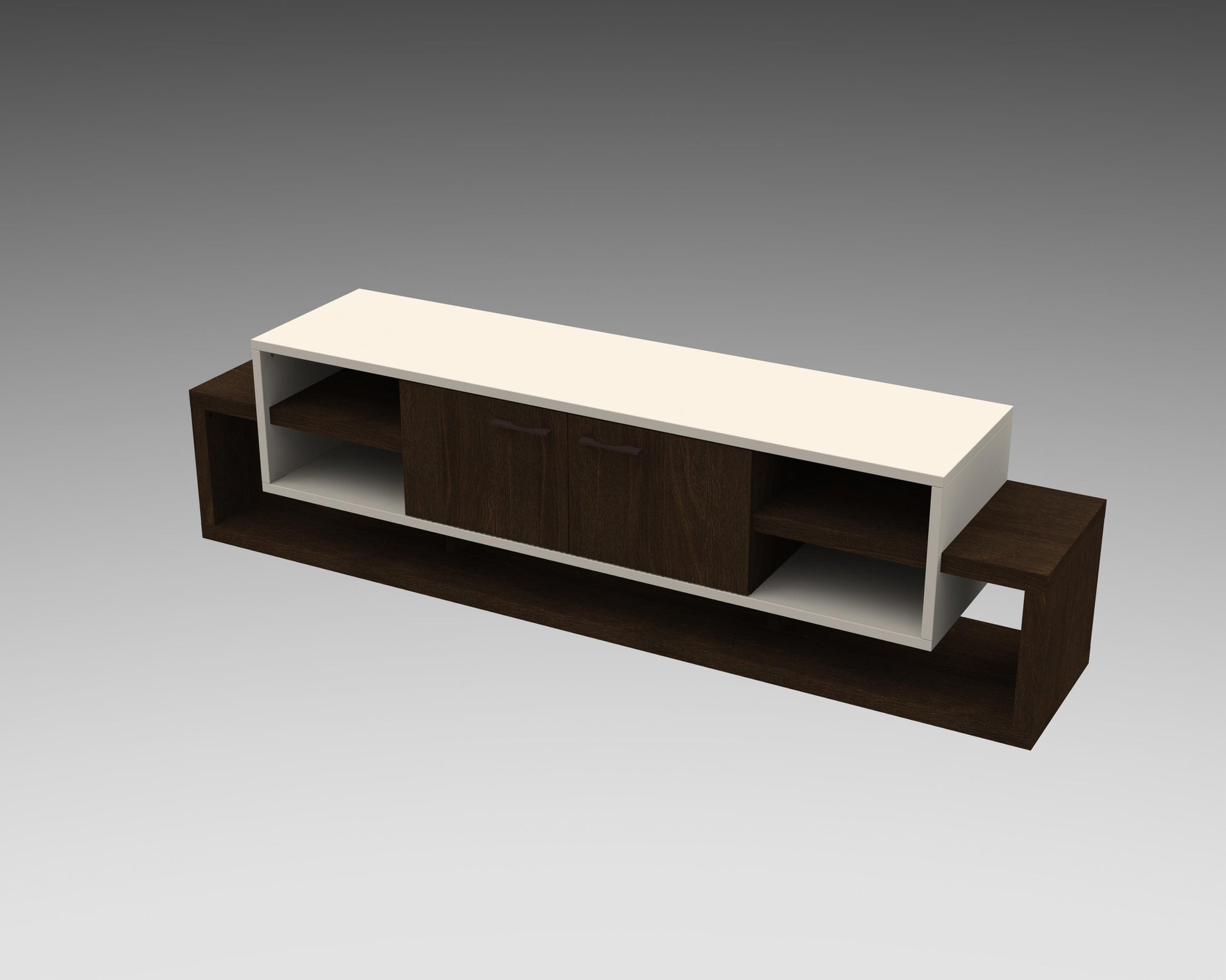 Colorado Wenge/Off White TV Cabinet - living-essentials