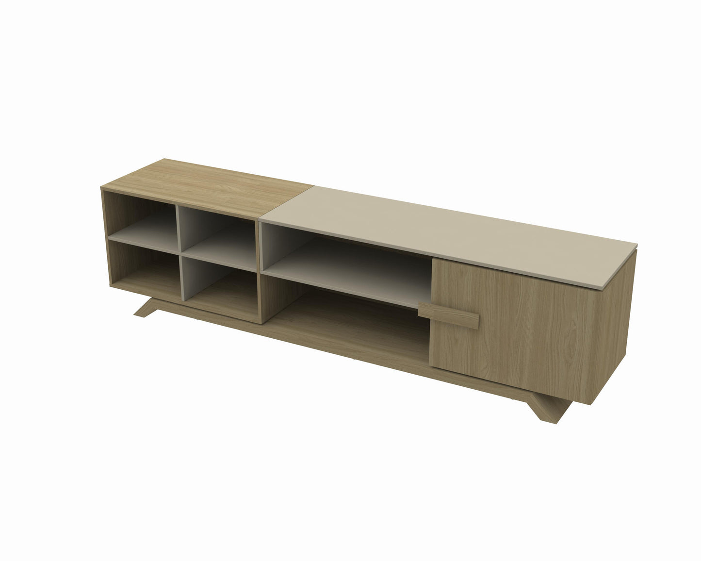 Ellen Oak Hanover/Caramel Fendi TV Cabinet - living-essentials