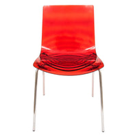 Asha Red Water-Drop Dining Chair - living-essentials