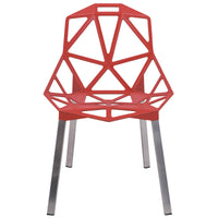Daphne Red Indoor/Outdoor Dining Chair - living-essentials