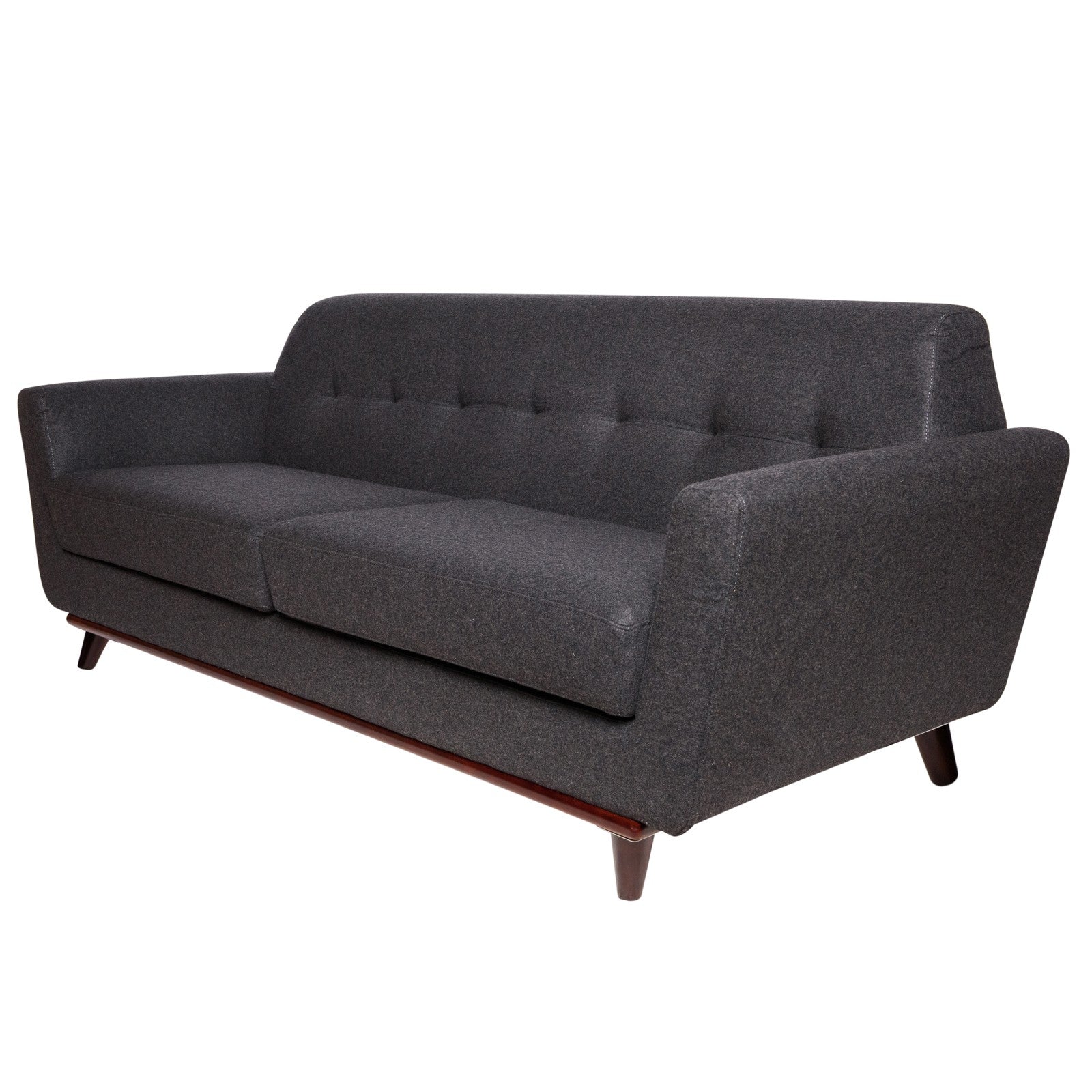 Luca Dark Grey Wool Sofa - living-essentials