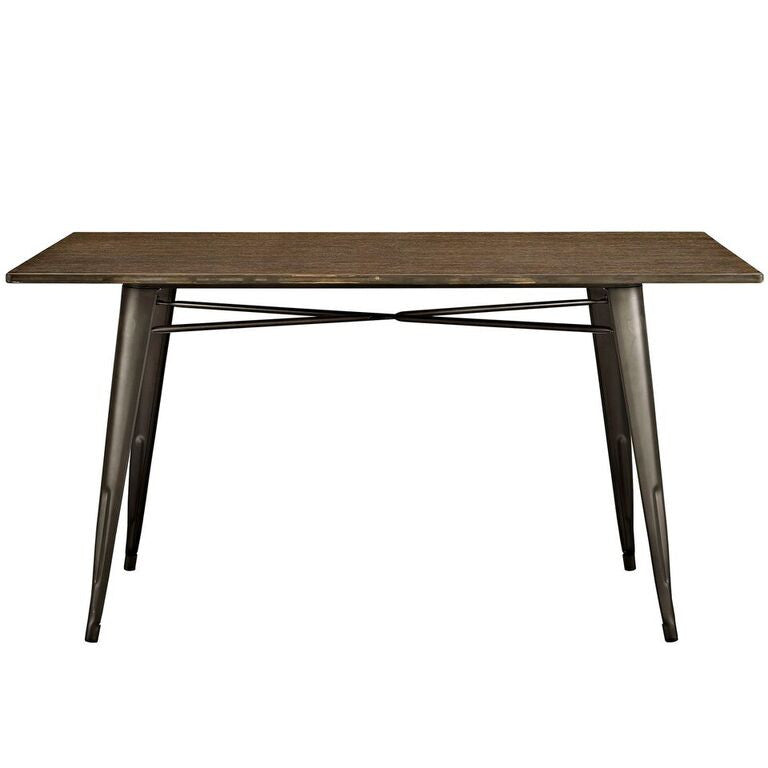 Alma 59" Rectangle Wood Dining Table - living-essentials