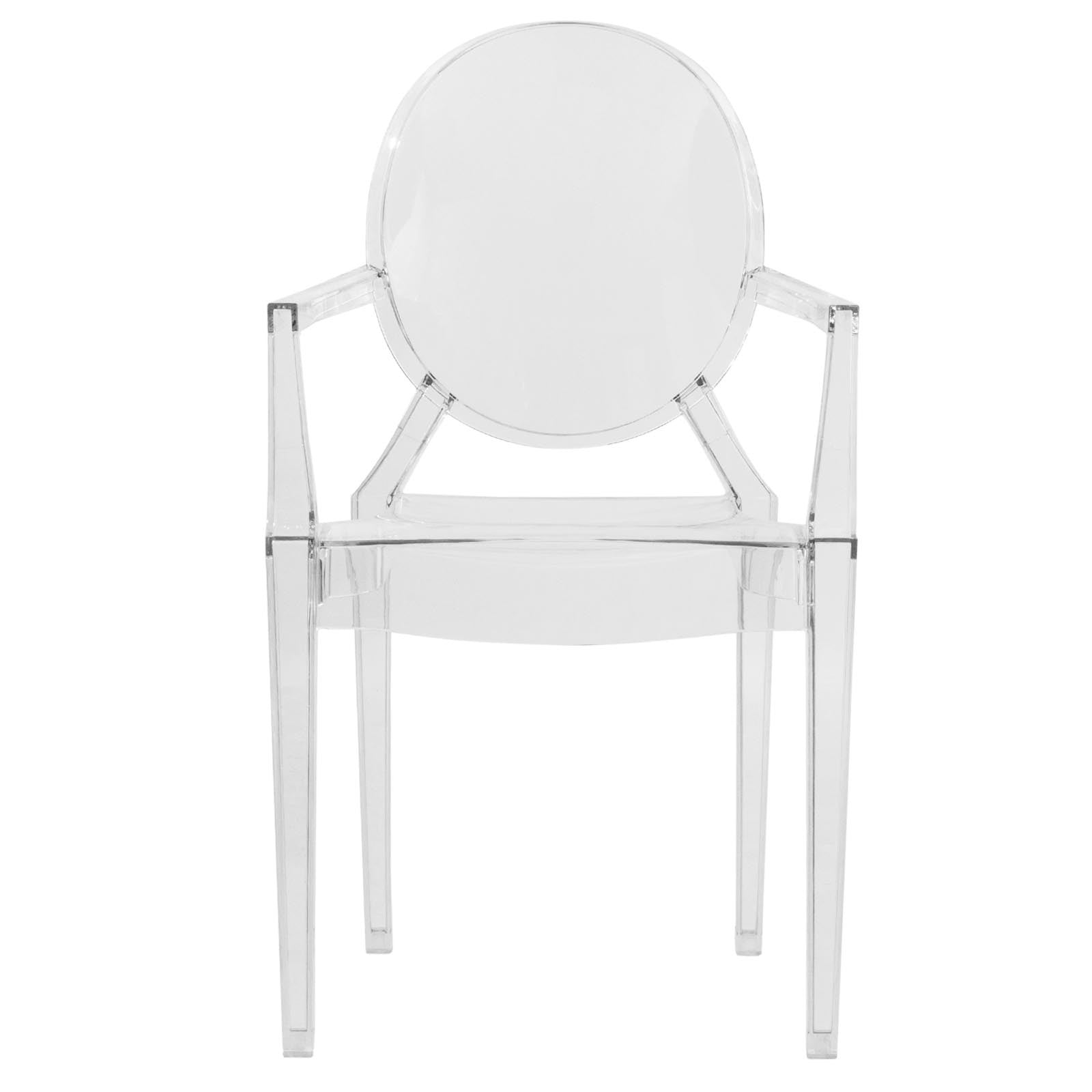 Carsen Clear Acrylic Dining Armchair - living-essentials