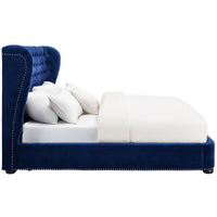 Philly King Navy Blue Bed Frame - living-essentials