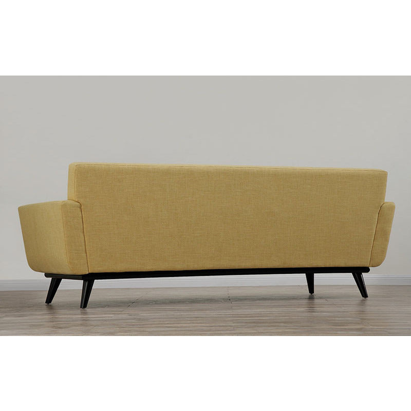 Queen Mary Mustard Yellow Linen Sofa - living-essentials