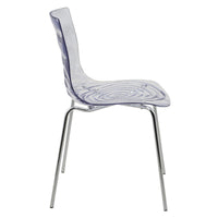 Asha Clear Water-Drop Dining Chair - living-essentials