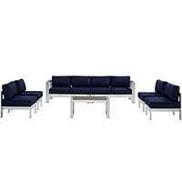 Sybil 7 Piece Outdoor Patio Sectional Sofa Set - living-essentials
