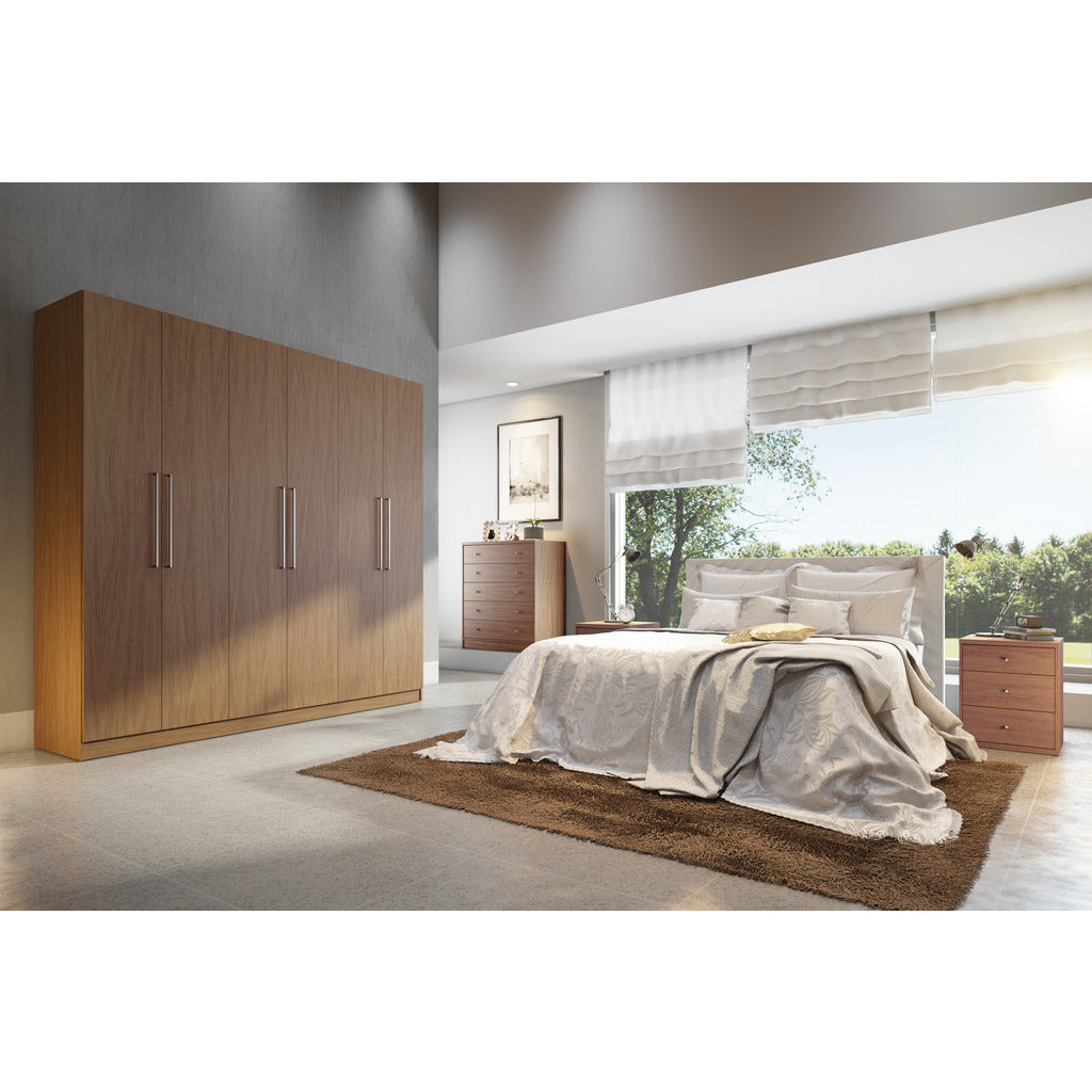 Eldridge 2.0 - 91" 3 Sectional Wardrobe with 4 Drawers and 6 Doors - living-essentials