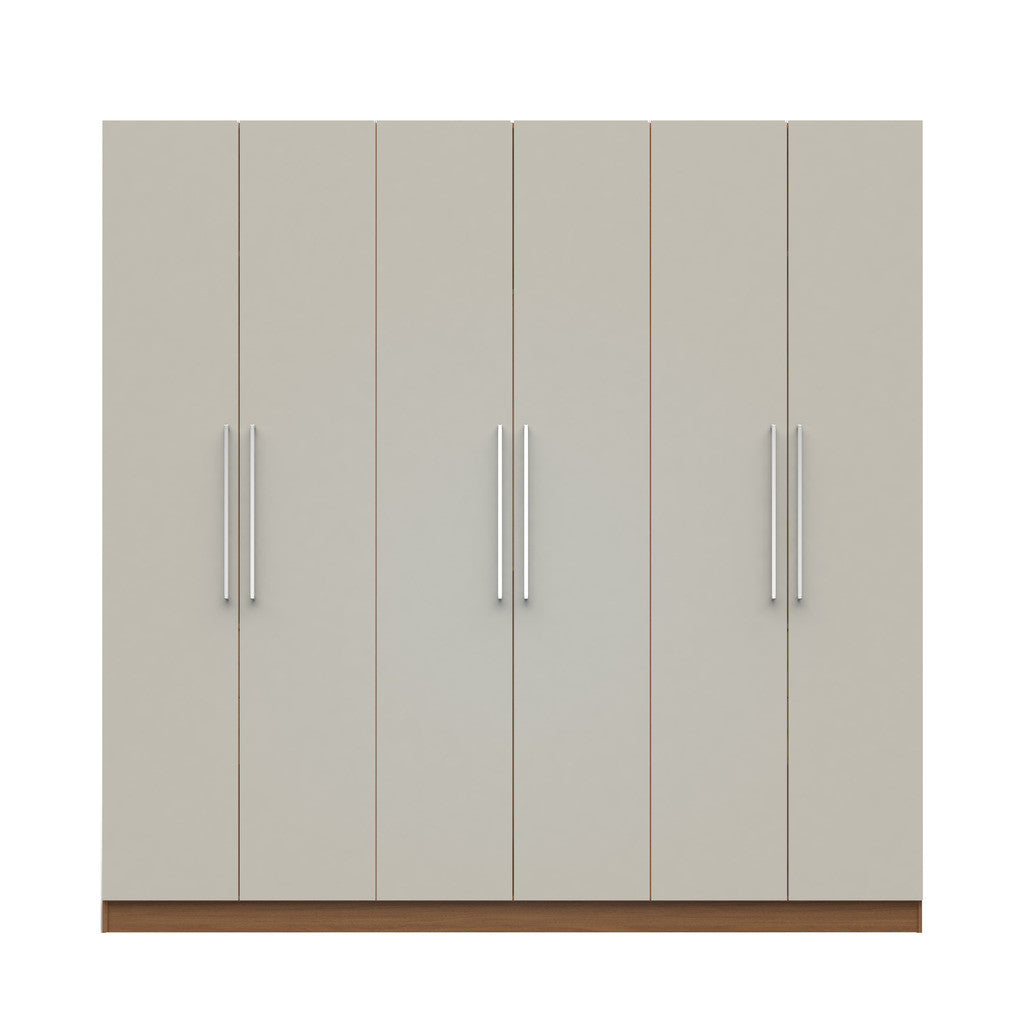 Eldridge 2.0 - 91" 3 Sectional Wardrobe with 4 Drawers and 6 Doors - living-essentials