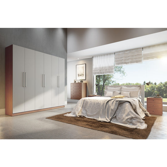 Eldridge 2.0 - 91" 3 Sectional Wardrobe with 4 Drawers and 6 Doors - living-essentials