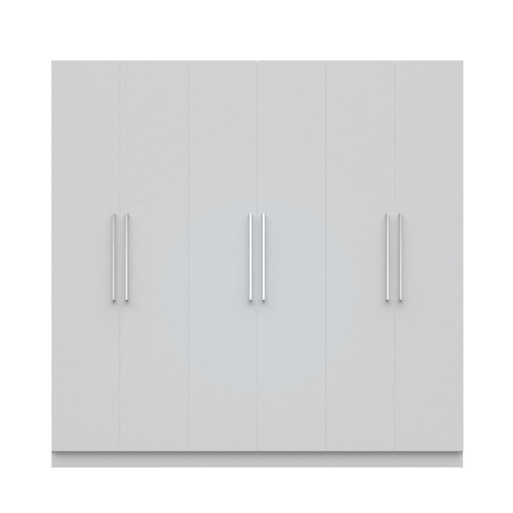 Eldridge 2.0 - 91" 3 Sectional Wardrobe with 4 Drawers and 6 Doors - living-essentials