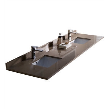 Fresca Oxford 84" Espresso Traditional Double Sink Bathroom Vanity w/ Side Cabinet - living-essentials