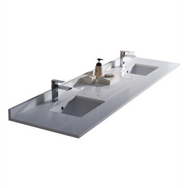 Fresca Oxford 84" Espresso Traditional Double Sink Bathroom Vanity w/ Side Cabinet - living-essentials