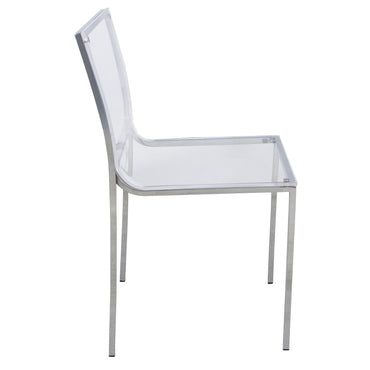 Alesia Clear Acrylic Dining Chair - living-essentials