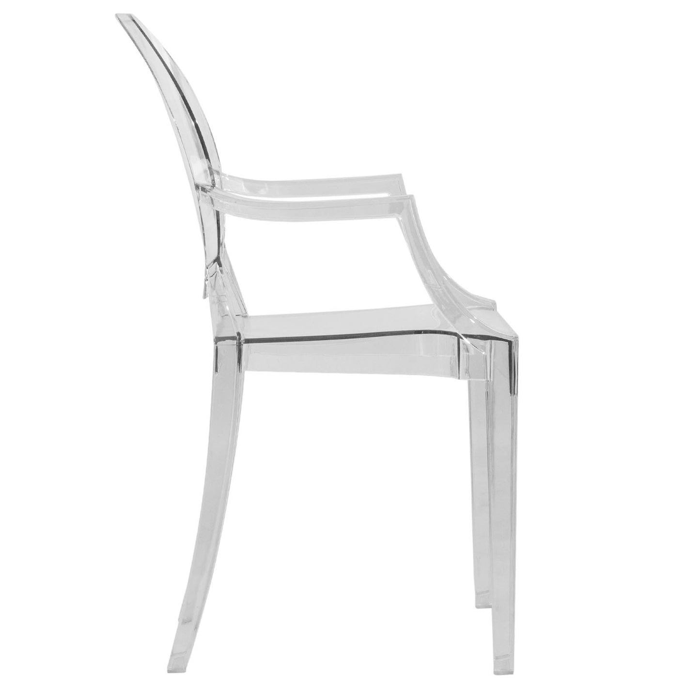 Carsen Clear Acrylic Dining Armchair - living-essentials