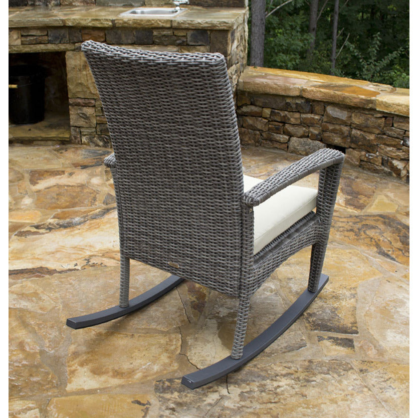 Bayview Driftwood Wicker Rocking Chair - living-essentials