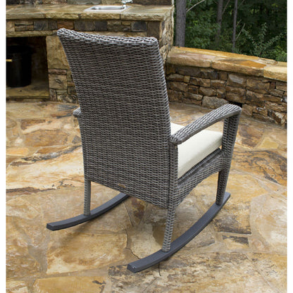 Bayview Driftwood Wicker Rocking Chair - living-essentials