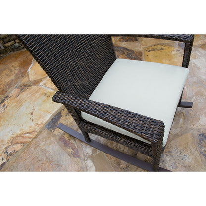 Bayview Pecan Wicker Rocking Chair - living-essentials