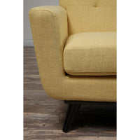 Queen Mary Mustard Yellow Linen Sofa - living-essentials