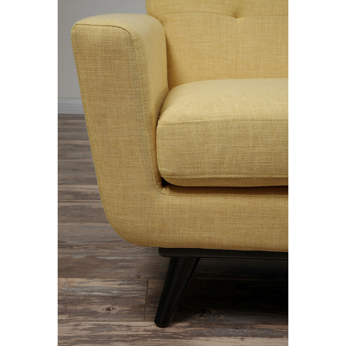 Queen Mary Mustard Yellow Linen Sofa - living-essentials