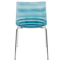 Asha Blue Water-Drop Dining Chair - living-essentials