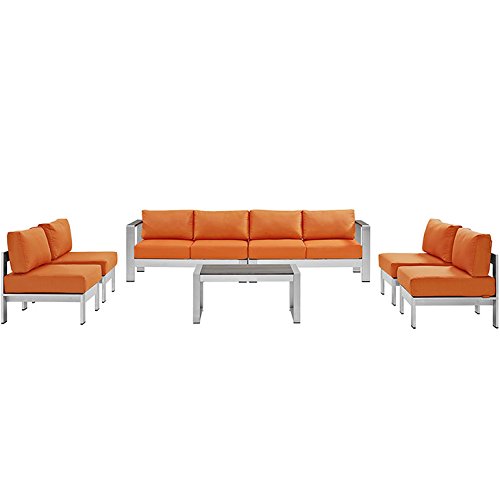 Sybil 7 Piece Outdoor Patio Sectional Sofa Set - living-essentials