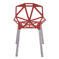 Daphne Red Indoor/Outdoor Dining Chair - living-essentials