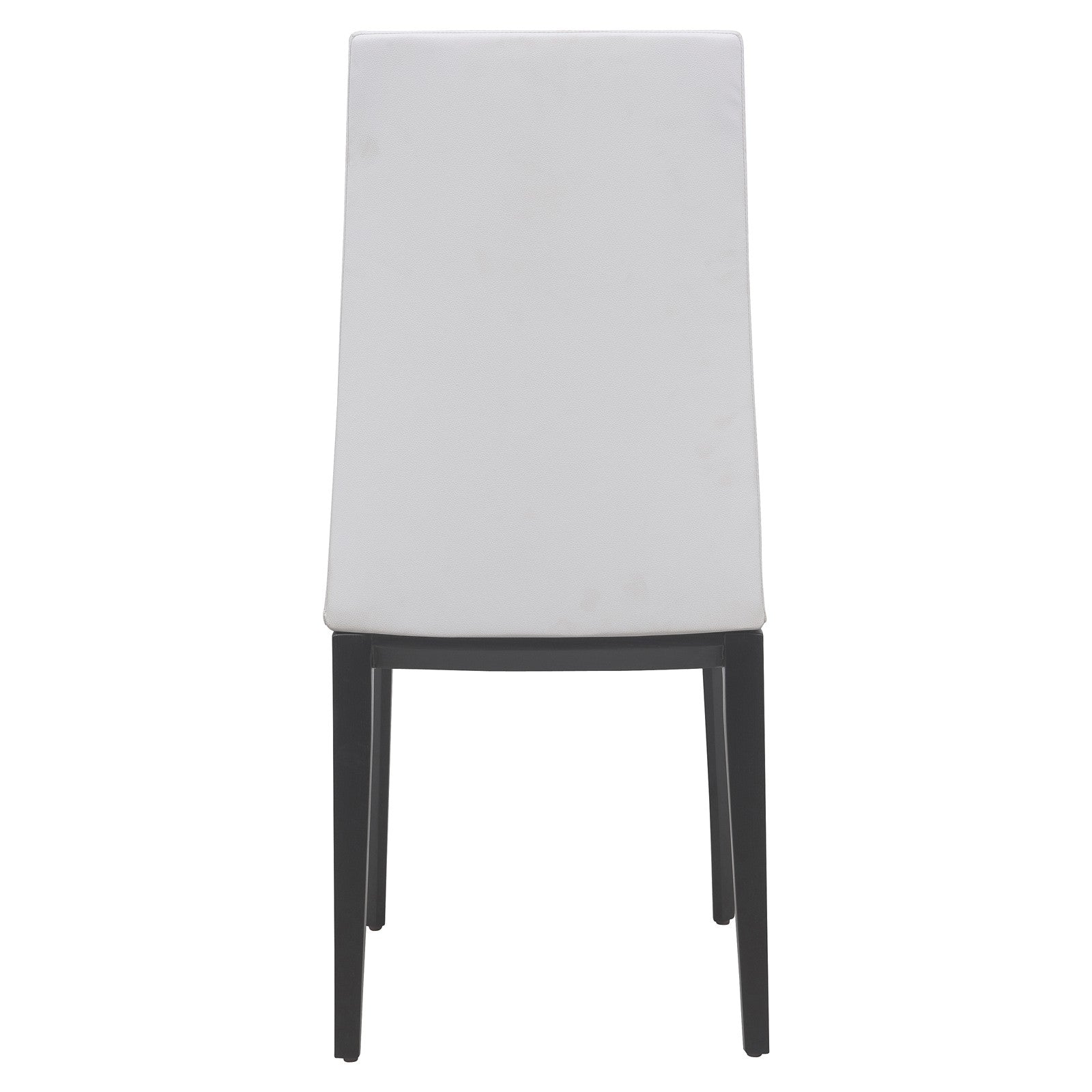 Soleil White Vinyl Leather Dining Chair - living-essentials