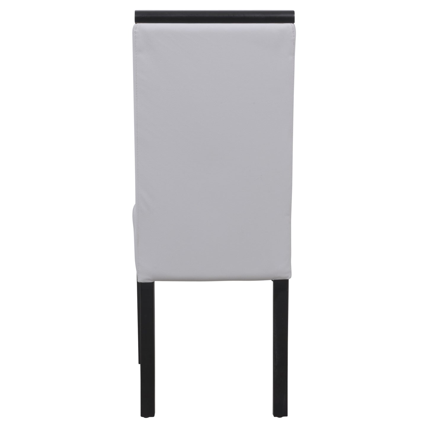 Elyse White Vinyl Leather Dining Chair - living-essentials