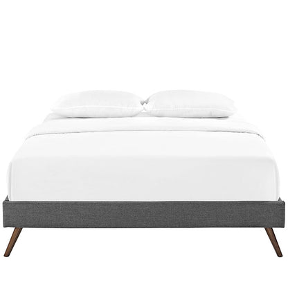 Troy Mid Century King Fabric Bed Frame - living-essentials