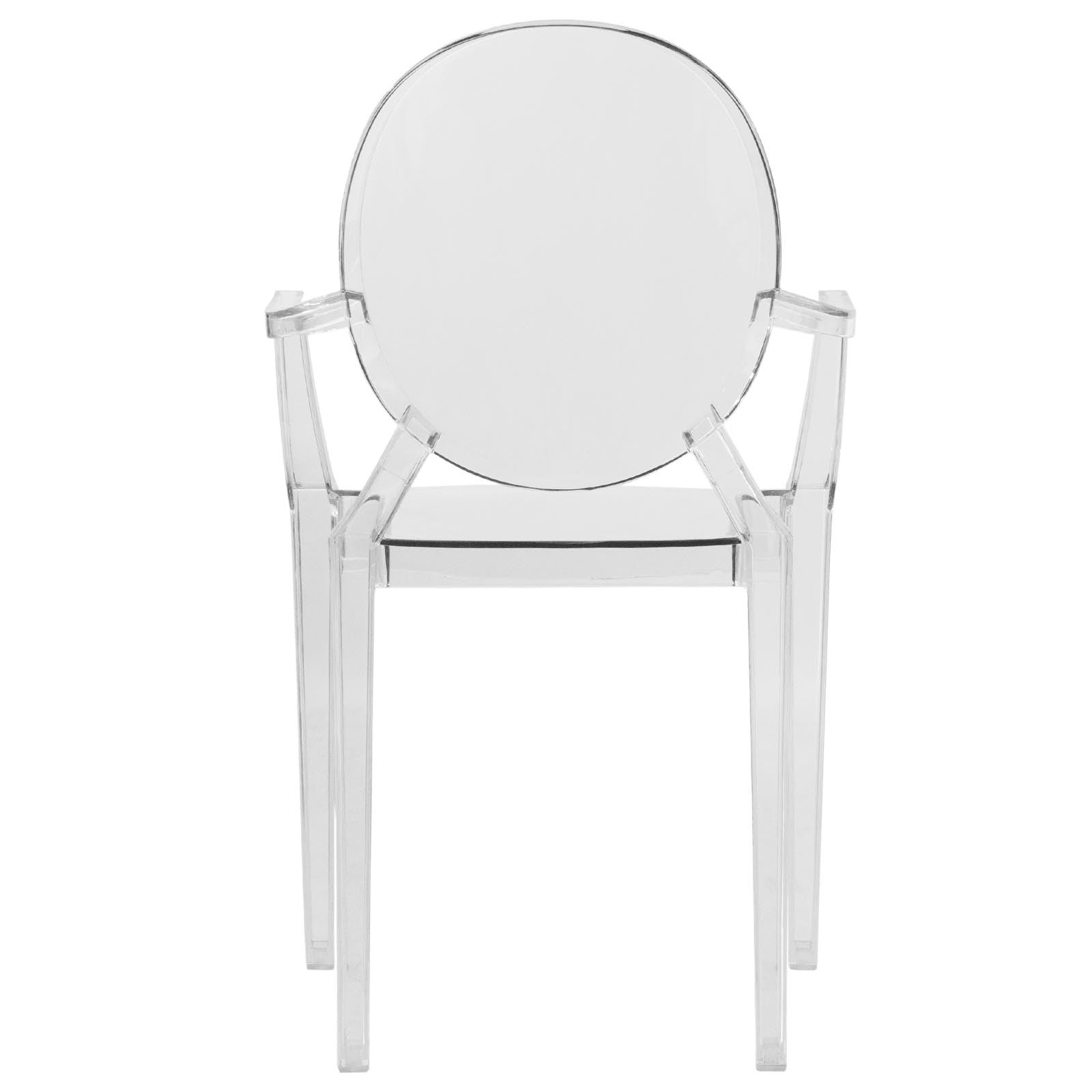 Carsen Clear Acrylic Dining Armchair - living-essentials