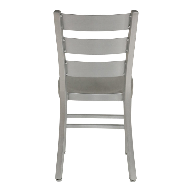 Delta Silver Aluminum Dining Chair - living-essentials