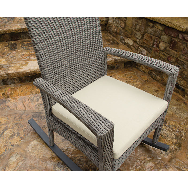Bayview Driftwood Wicker Rocking Chair - living-essentials