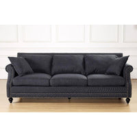 Cambridge Grey Linen Sofa - living-essentials