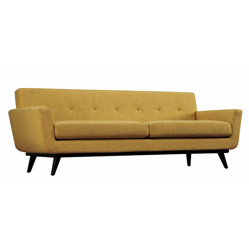 Queen Mary Mustard Yellow Linen Sofa - living-essentials