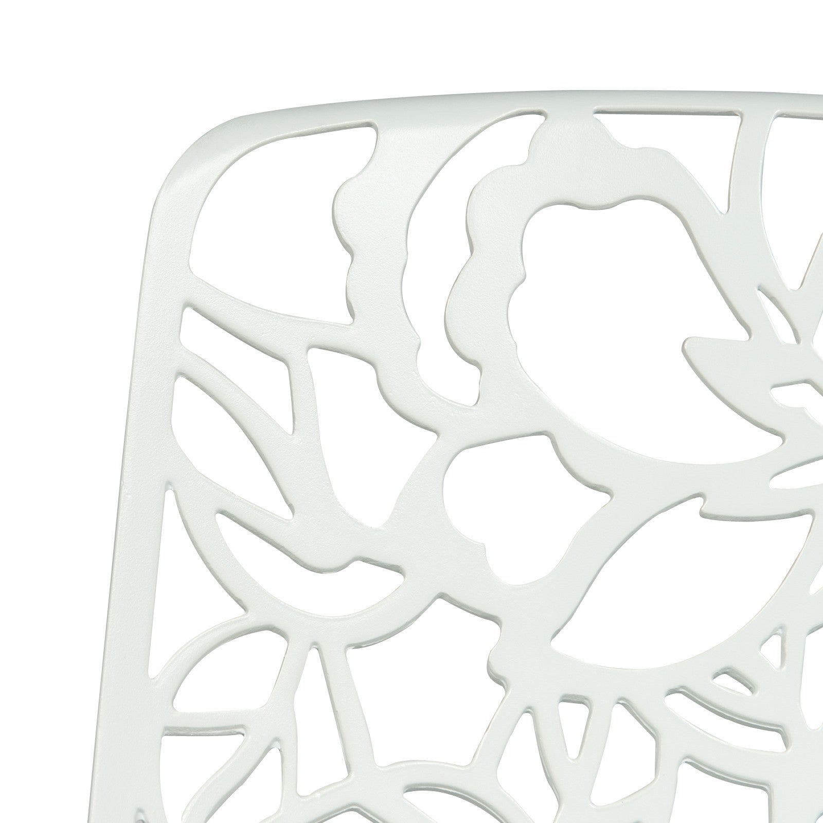 Desire White Aluminum Side Chair - living-essentials