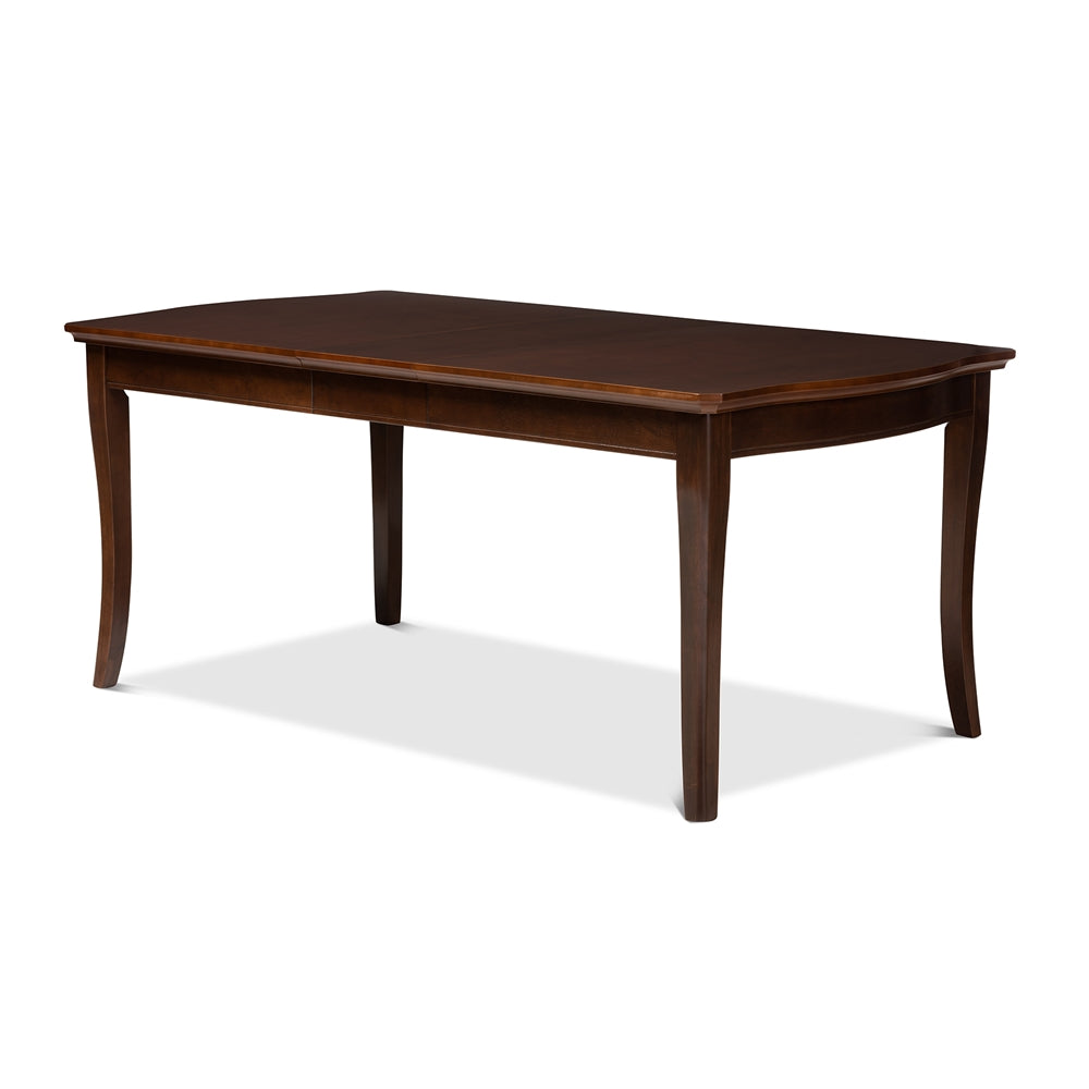 Ridge Walnut Brown Finished Extendable Dining Table - living-essentials